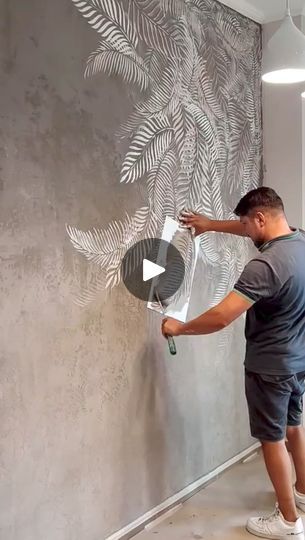 Pola Stensil, Easy Wall Stencil, Seni Mural, Dekorasi Bohemia, Dark Accent Walls, Mural Simple, Desain Furnitur Modern, Diy Wall Painting, Diy Wand