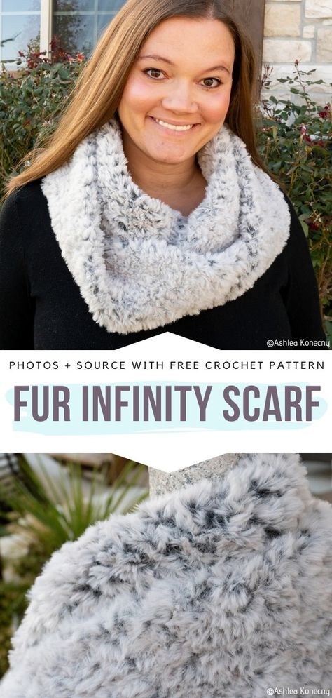 Fuzzy Scarf Crochet Pattern, Faux Fur Yarn Knitting Patterns, Crochet With Faux Fur Yarn, Fur Crochet Patterns, Go For Faux Yarn Crochet Patterns, Crochet Faux Fur Patterns, Faux Fur Knitting Patterns, Faux Fur Yarn Projects, Faux Fur Yarn Crochet Patterns