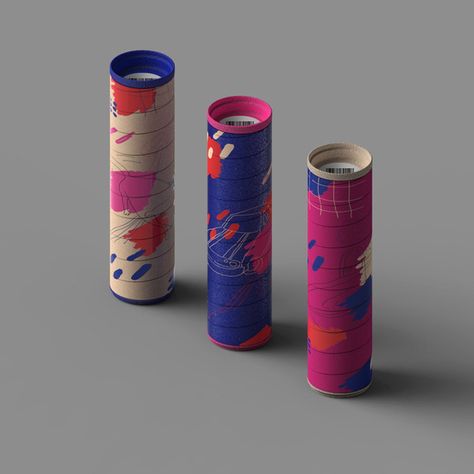 Cylindrical Packaging Design, Sustainable Packaging Ideas For Clothing, Paper Tube Packaging Design, T Shirt Packaging, Paper Tube Packaging, Coffee Package, Industrial Packaging, Typography Packaging, Luxury Packaging Design