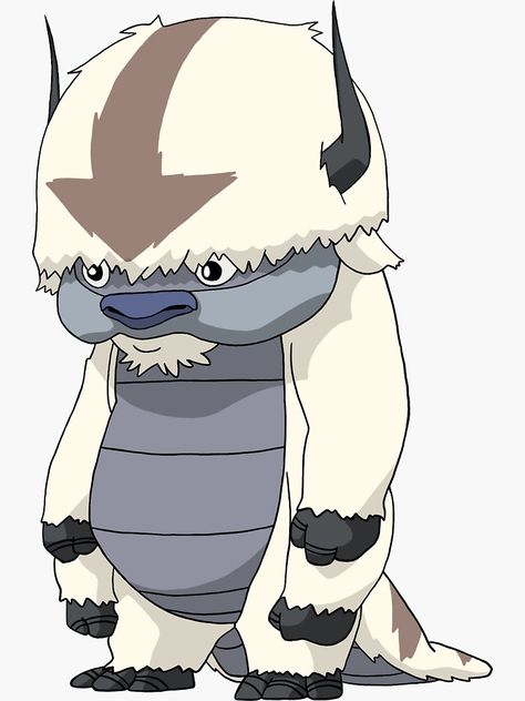 Appa Avatar Illustration, Appa Standing Up, Appa Drawing Easy, Appa Avatar Cute, Appa Avatar Wallpaper, Appa Painting, Appa Standing, Appa Drawing, Appa Sticker