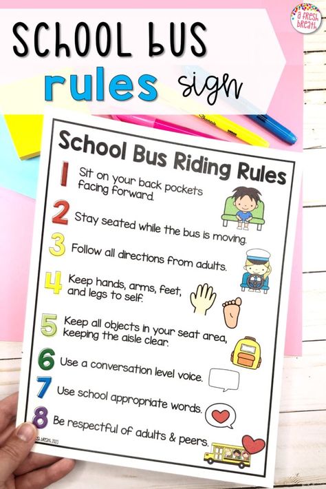 Bus Rules, School Bus Safety, Social Skills Games, Emotional Activities, Bus Safety, Behavior Incentives, Social Skills Lessons, Social Skills For Kids, Sped Classroom