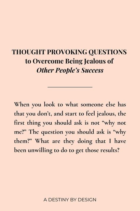 Thought provoking questions Stop Being Jealous, Thought Provoking Questions, Being Jealous, Overcoming Jealousy, Feeling Jealous, Self Exploration, Journal Writing Prompts, Insightful Quotes, Feel It