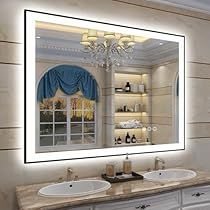 Led Vanity Mirror, Lighted Vanity, Bathroom Mirror Frame, Led Bathroom Mirror, Vanity Wall Mirror, Mirror Framed, Cozy Dog Bed, Led Bathroom, Led Mirror Bathroom