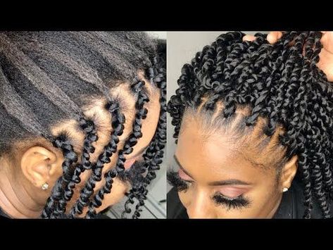 Quick Braid Styles, Short Passion Twist, Passion Twist Crochet, Short Hair Twist Styles, Micro Braids Hairstyles, Hair Braid Patterns, Cabello Afro Natural, Black Hair Updo Hairstyles, Twisted Hair