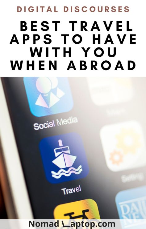 Check out this list of the best apps to have when traveling abroad. From absolute mandatory apps for offline navigation, translation, and currency conversion, to health, flight and hotel booking, travel tracking, note taking & journaling, tickets reservations and more. #Travel #BestMobileApps Must Have Apps For Road Trips, Apps For International Travel, Travel Planner App, Travel Guide App, Best Mobile Apps, Best Travel Apps, Travel Apps, Travel Guide Book, Traveling Abroad