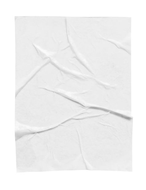 Blank white crumpled and creased paper p... | Premium Photo #Freepik #photo #glued #crumpled #sticker-texture #wrinkled-texture Creased Paper, Sticker Texture, Poster Texture, About Blank, Paper Poster, Blank White, White Paper, Premium Photo, Paper Texture