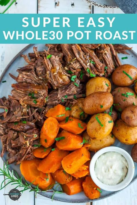 Pot Roast Pressure Cooker, Paleo Pot Roast, Pressure Cooker Pot Roast, Roast Crockpot, Instant Pot Pot Roast, Whole30 Dinners, Whole 30 Diet, Slow Cooker Roast, Recipes Fall