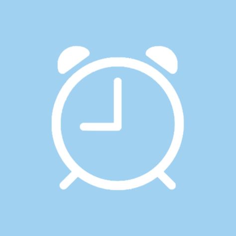 Light blue clock phone icon Baby Blue Iphone Wallpaper, Plakat Design Inspiration, App Ikon, App Store Icon, Zestaw Ikon, Application Icon, Application Iphone, Clock Icon, Blue Clocks