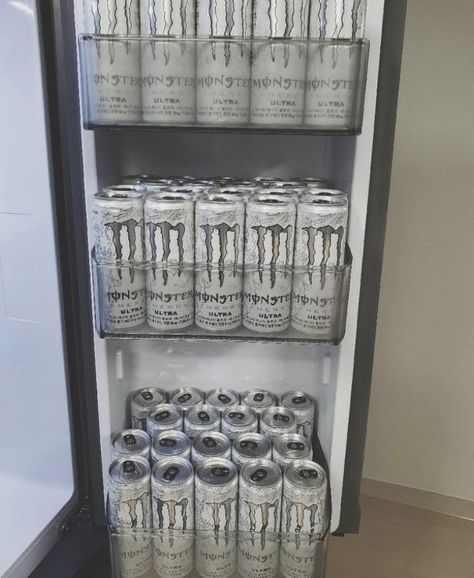 White Monster, Monster Crafts, Monster Energy Drink, Monster Can, Monster Energy, Energy Drinks, Aesthetic Food, Energy, Drinks