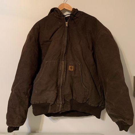 Men’s Brown vintage carhartt jacket Dark Brown Carhartt Jacket, Cargarte Jacket, Carhartt Winter Jacket, Cargarte Jacket Outfit, Carhartt Santa Fe Jacket, Brown Carhartt Jacket Outfit, Carhartt Brown Jacket, Carhartt Jacket Men, Carhartt Jacket Outfit