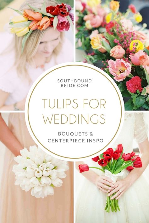 Wedding Flowers: Tulips | SouthBound Bride Tulip Wedding Arch, Spring Wedding Tulips, Tulip Wedding Arrangements, Tulip Wedding Centerpieces, Tulip Wedding Theme, Tulips For Wedding, Tulips Wedding Flowers, Tulip Wedding Decorations, Tulip Wedding Flowers