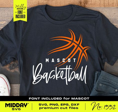 Basketball Shirt Designs, Team Template, Basketball Mom Svg, Football Clipart, Basketball Logo, Team Logo Design, Basketball Svg, Cricut Png, Spirit Shirts