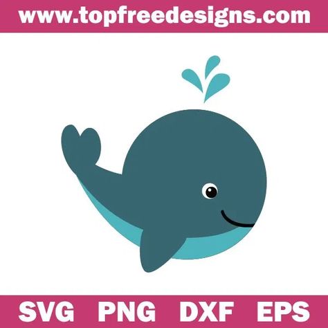 free Whale svg for cricut, silhouette cameo Whale Svg Free, Whale Svg, Whale Silhouette, Whale Pictures, Ocean Baby Showers, Cute Whale, Cricut Baby, Cute Whales, Free Cut Files