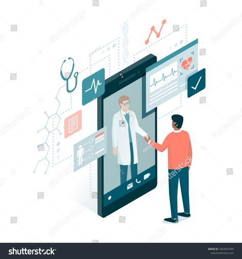 Patient meeting a professional doctor online on a smartphone and shaking hands, online medical consultation concept #Ad , #SPONSORED, #doctor#online#professional#Patient Pharmacy Day Poster, Pharmacy Day, Doctor App, Online Doctor Consultation, Poster Medical, Doctor Consultation, Health Application, Alcohol Use Disorder, Wellness Apps