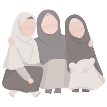 Best Friend Muslimah Cartoon, 3 Friends Cartoon, Best Friend Cartoon, Cartoon Friendship, Friends For Life Quotes, Islamic Friends, 3 Bestie, Friendship Women, 3 Bff