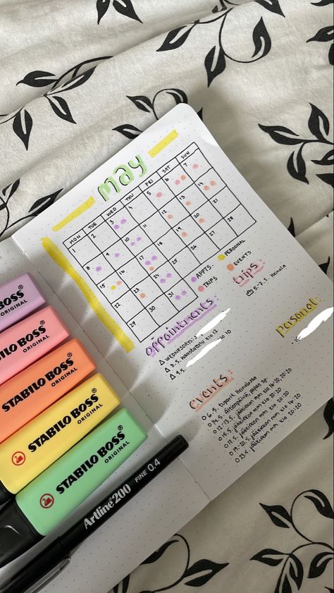 Organisation, Bujo Calendar, Bullet Journal Calendar, Bulletin Journal, Bullet Journal Month, Journal Calendar, Calendar Diary, Calendar Journal, Journal Lists