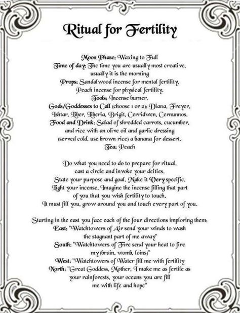 This is a Wicca ritual for pregnancy. Wicca Rituals, Spells For Fertility, Fertility Bath Ritual, Spells To Get Pregnant, Fertility Ritual Pagan, Pregnancy Witchcraft, New Moon Fertility Ritual, Pregnancy Spells Fertility, Pregnancy Spells