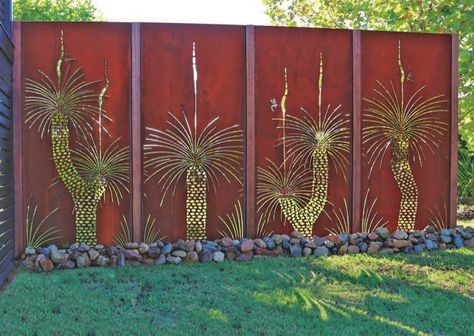 Landscape Screening, Decorative Screens Outdoor, Metal Garden Screens, Privacy Screening, Metal Garden Fencing, Metal Fencing, Garden Screens, Garden Privacy Screen, Garden Fence Art