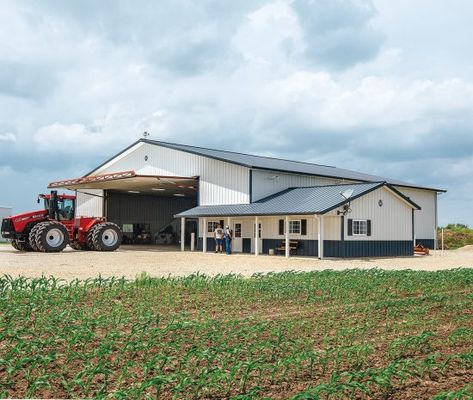 Metal Farm Buildings & Pole Barns | Steel Agricultural Buildings Cute Sheds, Outside Shed, Outside Sheds, Shed Blueprints, Agriculture Projects, Morton Building, Company Building, Outdoor Structure, Agricultural Buildings