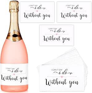 20 Pieces Bridesmaid Sticker Mini Champagne Bottles Labels Bridesmaid Proposal Ask Bridesmaid Wine Stickers Ask Bridal Party Maid of Honor Label Waterproof (I Can't Say I Do Without You) Bridesmaid Wine Label, Mini Champagne Labels, Mini Champagne Bottles, Bridesmaid Wine, Wine Stickers, Champagne Bottle Labels, Champagne Bridesmaid, Asking Bridesmaids, Bridal Party Favors