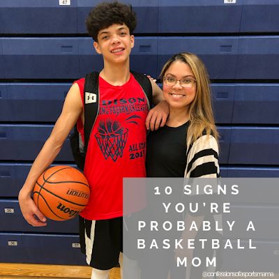 Confessions of a Sports Mama: 10 Signs You're Probably a Basketball Mom Aau Basketball Mom Outfit, Basketball Mom Outfit Winter, Basketball Mom Quotes, Basketball Mom Outfit, Basketball Team Pictures, Mom Outfits Winter, Aau Basketball, Basketball Game Outfit, Basketball Senior Night