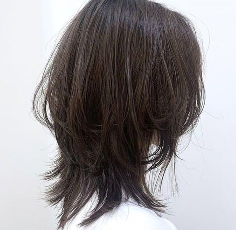 Hushcut Haircut Short, Hushcut Medium Hair, Wolfcut Medium Hair, Hush Cut Hair Short, Layered Hair Shoulder Length, Shortish Hair, Hair Style Korea, Asian Short Hair, Hair Inspiration Short