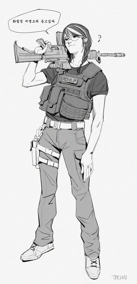 TB Choi в Твиттере: «Dokkaebi ❤️ https://t.co/0E8nHRs6uz» / Твиттер Tb Choi Dokkaebi, Soldier Pose Reference Drawing, Soldier Art Reference, Soldier Pose, Soldier Sketch, Soldier Reference, Tb Choi, Soldier Drawing, Rainbow Six Siege Art