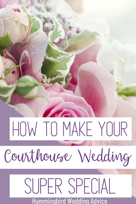 If you're getting married at courthouse, there are lots of ways to make it special! From wearing clothes that you love, to carrying beautiful flowers, pampering yourself before the wedding, and making sure that there are memorable plans after the wedding, courthouse weddings can be wonderful. This post is going to share with you how to make your courthouse wedding super special, so you can have a great wedding day experience. // courthouse wedding // married at the courthouse // small wedding // Courthouse Wedding Essentials, After Courthouse Wedding Ideas, Intimate Wedding Favors, Getting Married At The Courthouse, What To Wear To A Courthouse Wedding, Courthouse Wedding Flowers, Small Courthouse Wedding Ideas, Married At Courthouse, Nashville Courthouse Wedding