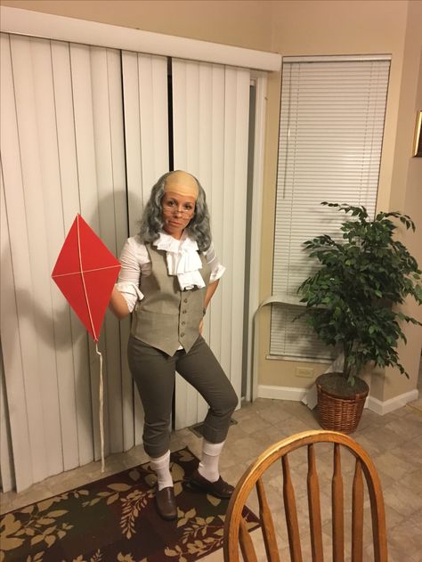 Ben Franklin Halloween Costume. Funny costumes. Benjamin Franklin Costume Diy, Flavor Flav Halloween Costume, George Washington Halloween Costume, Founding Fathers Theme Party, Founding Fathers Group Costume, Hamilton Costume Halloween, Founding Father Halloween Costume, Founding Fathers Costume Women, Patriotic Halloween Costumes