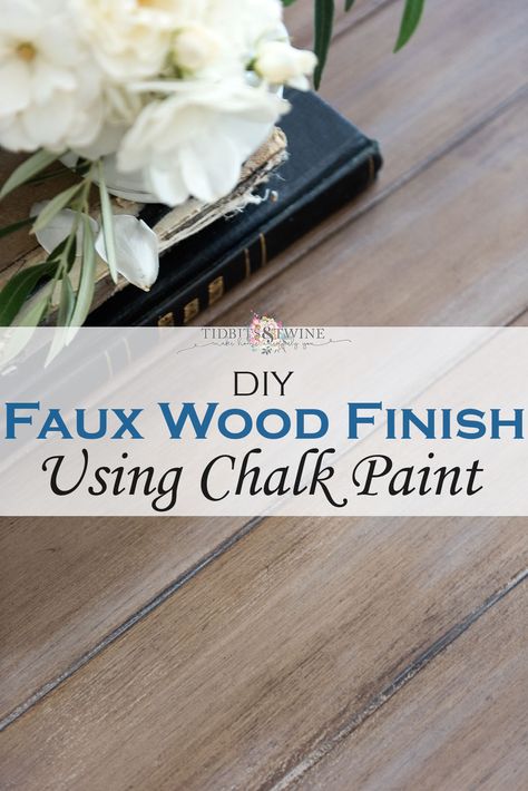 Chalk Paint To Look Like Wood, Chalk Paint Faux Wood, Faux Barnwood Finish, Chalk Paint Projects Before And After, Chalk Paint Natural Wood Look, Paint Table To Look Like Wood, Faux Wood Paint Dining Table, Chalk Paint Wood Look, Faux Wood Painted Furniture