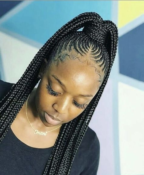 African Hair Braiding, Short Box Braids, Feed In Braids Hairstyles, African Hair Braiding Styles, Braids Hairstyles Pictures, Braided Cornrow Hairstyles, Braided Ponytail Hairstyles, African Hair, Cool Braids