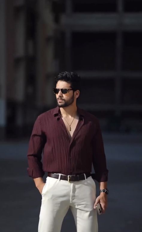 Indian Men Fashion Casual, Wedding Men Outfit, Formal Outfit For Men, Brown Boys, Indian Wedding Clothes For Men, Fashion Casual Outfits, Pre Wedding Photoshoot Outfit, Mens Business Casual Outfits, Men Fashion Casual