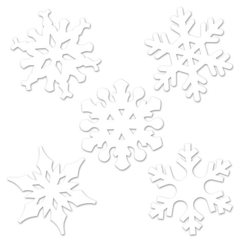 Mini Snowflake Cutouts (10/Pkg) Snowflake Cutouts, Christmas Cutouts, Christmas Central, Paper Snowflakes, White Snowflake, Christmas Minis, The Holiday Aisle, Craft Activities, Winter Decor