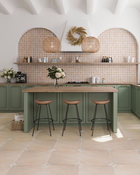 Get ready to fall in love with Tile Club’s stunning terra-cotta inspired tiles! Swipe through and discover the rich, earthy tones of the Montura Groove and Sultana collections. Whether you’re drawn to the geometric elegance of Montura’s hexagon tiles or the Moroccan charm of Sultana’s intricate designs, these tiles bring warmth and style to any space. 🌞✨ Which terra-cotta inspired look is your fave? Tell us below! Moroccan Tile Kitchen Backsplash, Moroccan Interiors Kitchen, Medditeranean Kitchen, Moroccan Kitchen Tiles, Moroccan Tiles Kitchen Backsplash, Terracotta Kitchen Backsplash, Terracotta Backsplash Kitchen, Moroccan Tiles Kitchen, Modern Mediterranean Kitchen