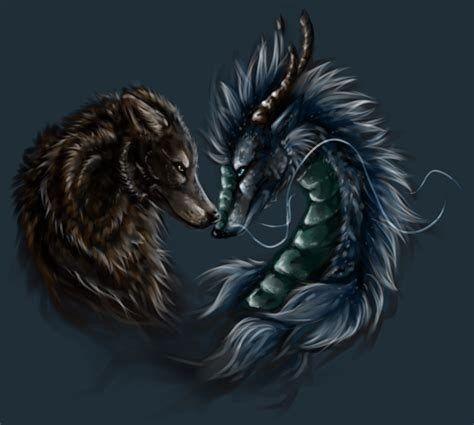 Two beautiful creatures coming together looking eye too eye Dragon Protecting, Wolf Tattoos, A Wolf, I Hope, Tattoos, Animals