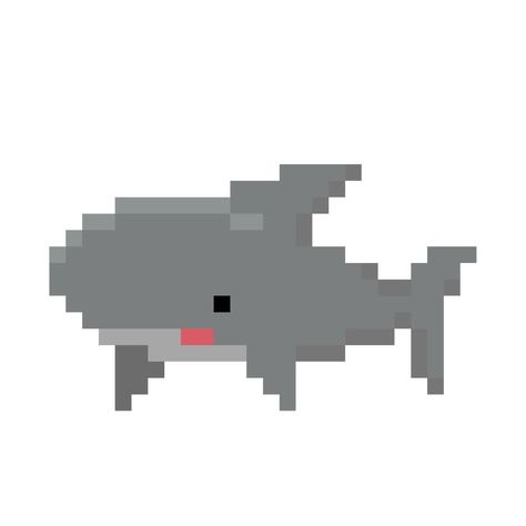 Shark Medium Widget, Shark Widget Icon, Shark Icon Aesthetic, Shark Widget Aesthetic, Shark Pixel Art, 8bit Gif, Pixel Fish, Sharks Aesthetic, Pixel Widgets