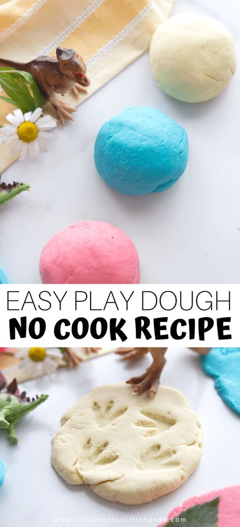 Play Dough No Cook, Cook Playdough Recipe, Aftercare Ideas, No Cook Playdough, Sensory Recipes, Best Homemade Playdough Recipe, Edible Play Dough Recipe, Easy Play Dough, Make Your Own Playdough