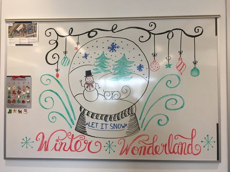 Christmas Dry Erase Board Drawings, December White Board Art, Winter Dry Erase Board Art, Thanksgiving Dry Erase Board Ideas, Whiteboard Christmas Drawings, Christmas Whiteboard Drawings, Holiday Whiteboard Ideas, January White Board Ideas, White Board Christmas Ideas