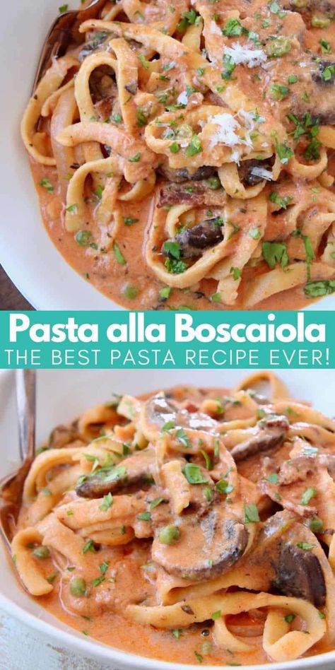 Best Pasta Side Dishes, Tuscan Sauce, Italian Sides, Best Pasta Recipe, Bacon Sauce, Italian Comfort Food, Italian Theme, Italian Dinner Recipes, Healthy Italian