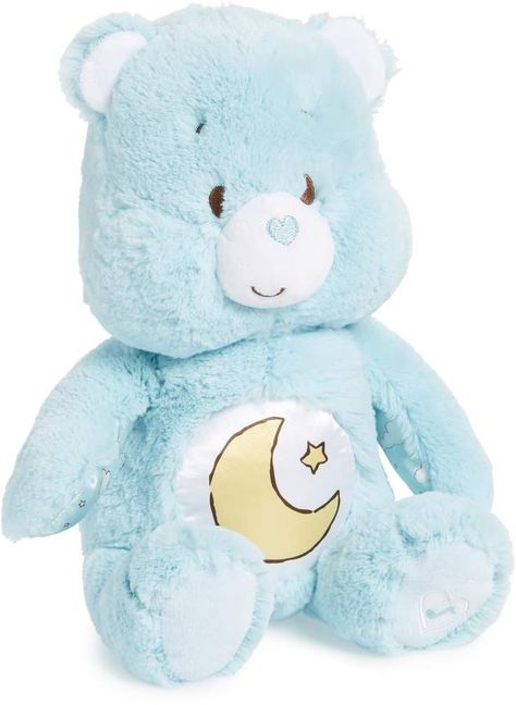 Kids Preferred Care Bears Soother Bear Light-Up Plush Toy Care Bears Vintage, Large Teddy Bear, Care Bears Plush, Kids Bedtime, Sweet Smile, Baby Bling, Kawaii Plush, Kawaii Plushies, Teddy Bear Plush