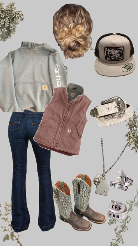 Country Outfits Women Dresses, Roblox Country Outfit Codes, Country Bonfire Outfit, Country Girl Fits For School, Cute Winter Outfits Western, Wrangler Purse Outfit, Cute Country Clothes, Real Country Girl Outfits, Country Wishlist