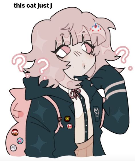 Chiaki Nanami Fanart, Nanami Fanart, Danganronpa Art, Chiaki Nanami, Danganronpa, Pink Hair, 1 2 3, Hair, Anime