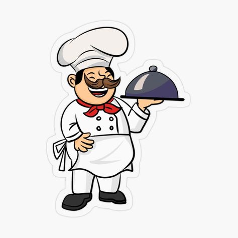 Chef Sticker, Superhero Stickers, Kiss Stickers, Cooking Chef, Transparent Stickers, Sticker Design, Vault Boy, My Art, Awesome Products