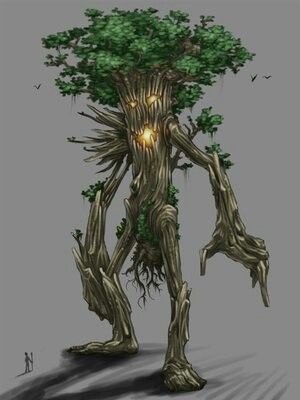 Treeman Plant Person Nature Creatures, Gilderoy Lockhart, Tree Monster, Tree People, Savage Worlds, D D Monsters, Creatures Art, Fairy Tree, Fantasy Races