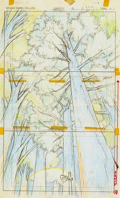 Layout Design Animation, Hayao Miyazaki Art Illustrations, Animation Layout Design, Storyboards Animation, Animation Background Design, Animation Layout, Layout Animation, Hayao Miyazaki Art, Miyazaki Art