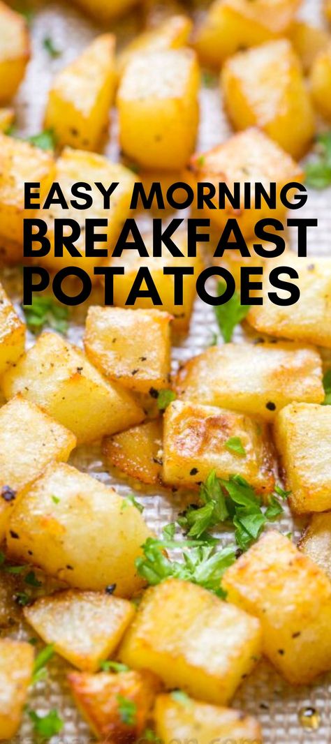 Easy Breakfast Potatoes, Crowd Breakfast, Breakfast Potato, Potato Breakfast Recipes, Breakfast Sides Dishes, Potatoes Easy, Breakfast Easy, Favorite Breakfast Recipes, Egg Recipes For Breakfast