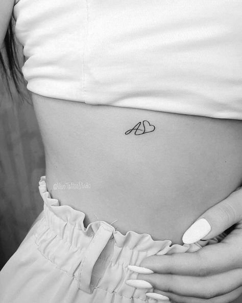 Smalltattoo Ideas, Letter A Tattoo, Hand Tattoos For Girls, Small Pretty Tattoos, Petite Tattoos, Initial Tattoo, Small Hand Tattoos, Classy Tattoos, Discreet Tattoos