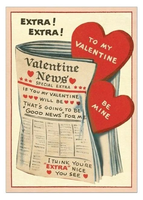 ❤️ Valentine Notes, Art Amour, Childrens Valentines, Weird Vintage, Creepy Vintage, Vintage Valentine Cards, My Funny Valentine, Romantic Valentine, Red Hearts