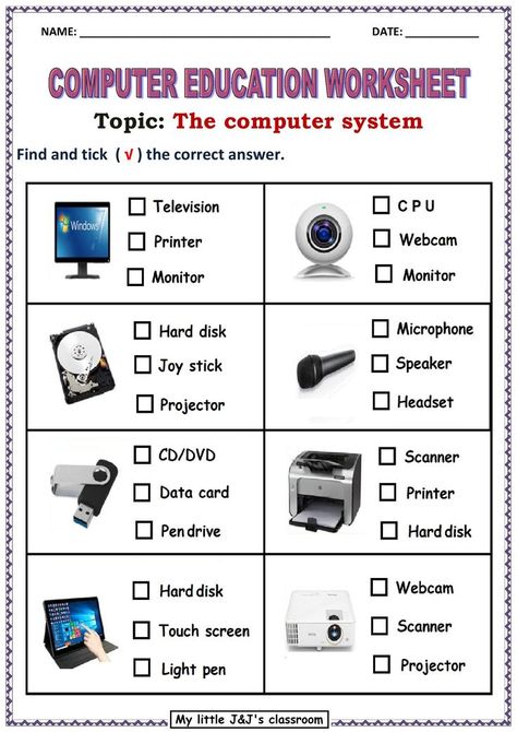 Computer Worksheet For Class 3, Computer Basics Worksheet, Computer Education Teaching, Computer Worksheet For Grade 4, Parts Of Computer Worksheet, Computer Worksheet For Class 1, Teaching Computer Skills, Computer Worksheet, Parts Of Computer