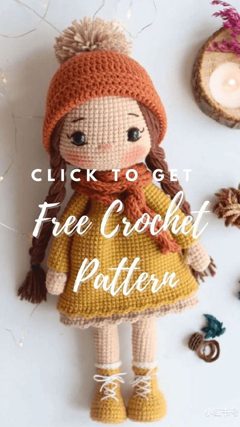 Knit Simple, Doll Amigurumi Free Pattern, Crochet Toys Free Patterns, Crochet Doll Tutorial, Doll Patterns Free, Crochet Toys Free, Crochet Dolls Free Patterns, Pola Amigurumi, Crochet Animals Free Patterns